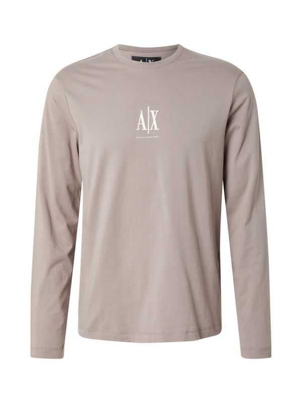 ARMANI EXCHANGE ARMANI EXCHANGE Majica  tamno bež / bijela