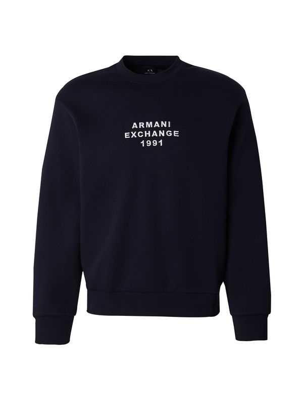 ARMANI EXCHANGE ARMANI EXCHANGE Sweater majica  mornarsko plava / bijela
