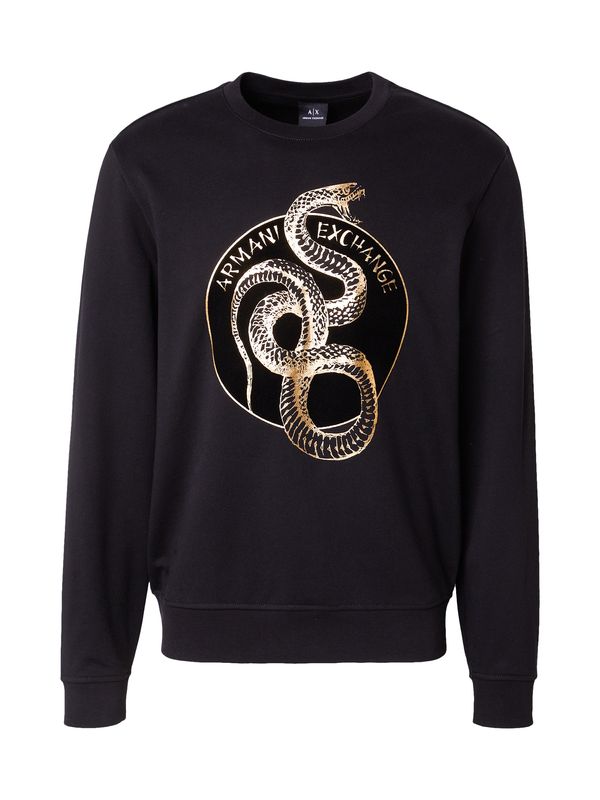 ARMANI EXCHANGE ARMANI EXCHANGE Sweater majica  zlatna / crna