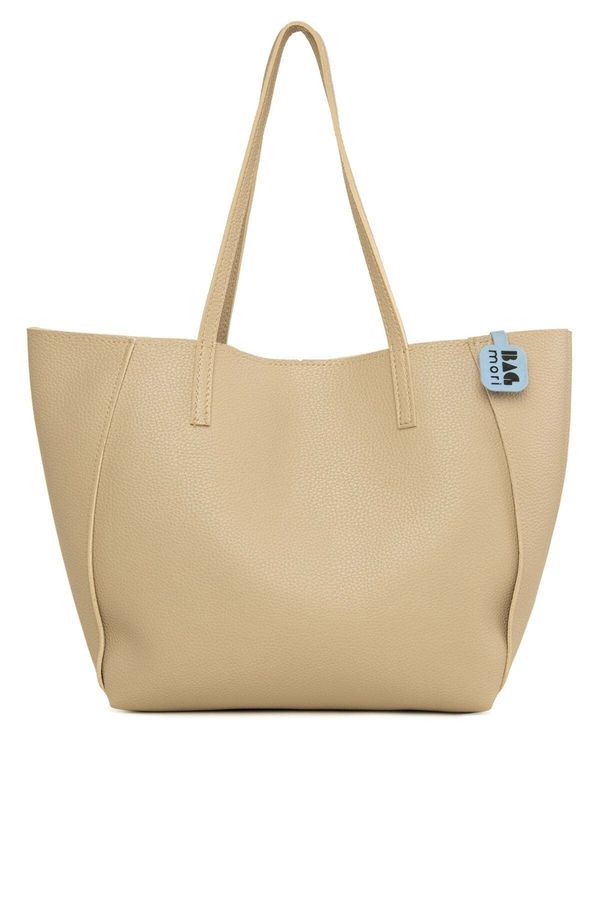 Bagmori Bagmori Shopper torba  tamno bež