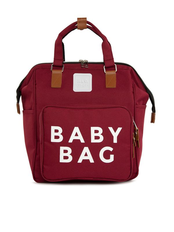BagMori BagMori Torba za pelene  smeđa / bordo / bijela