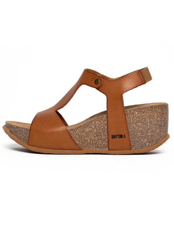Bayton Bayton Sandale 'Madrida'  boja devine dlake (camel) / crna