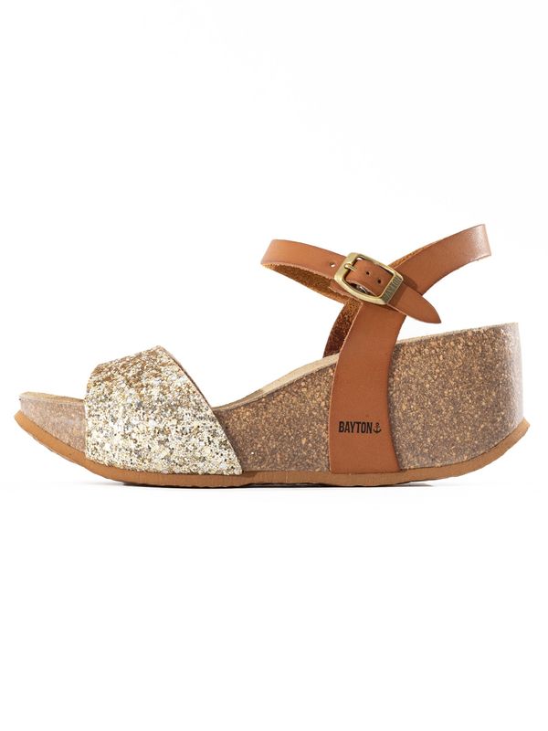 Bayton Bayton Sandale 'Maya'  boja devine dlake (camel) / zlatna