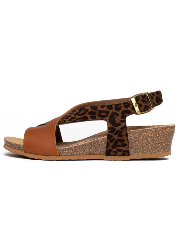 Bayton Bayton Sandale 'Salamanque'  boja devine dlake (camel) / crna