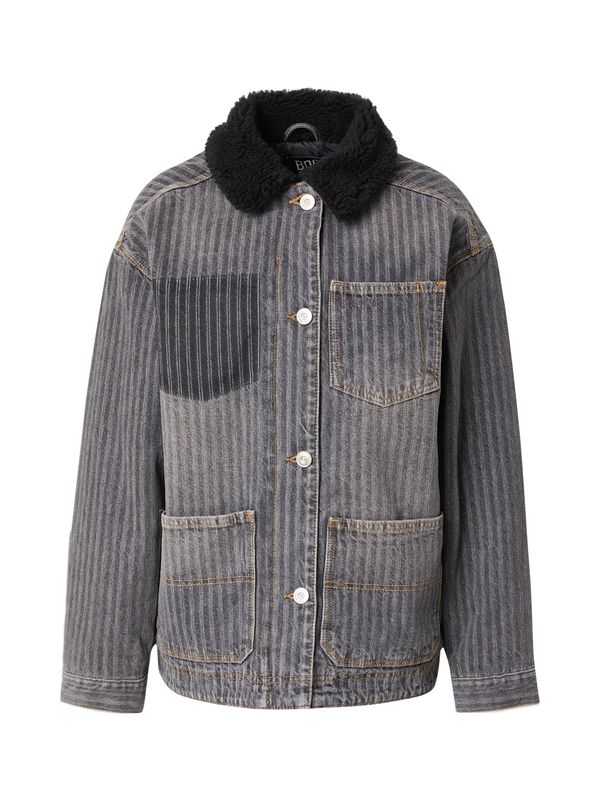 BDG Urban Outfitters BDG Urban Outfitters Prijelazna jakna 'HERRINGBONE'  siva / tamo siva / crna
