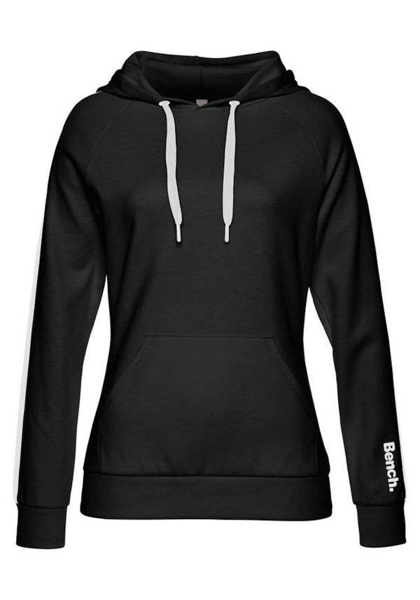 BENCH BENCH Sweater majica  crna / bijela