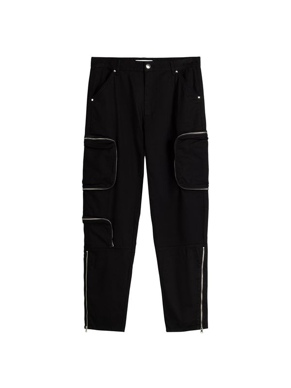 Bershka Bershka Cargo hlače  crna