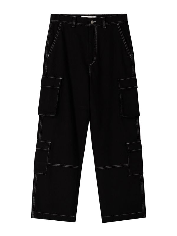 Bershka Bershka Cargo hlače  crna