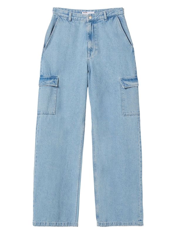 Bershka Bershka Cargo traperice  svijetloplava