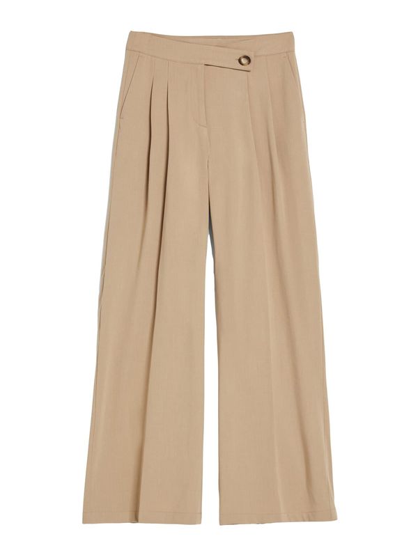 Bershka Bershka Hlače na crtu  boja devine dlake (camel)