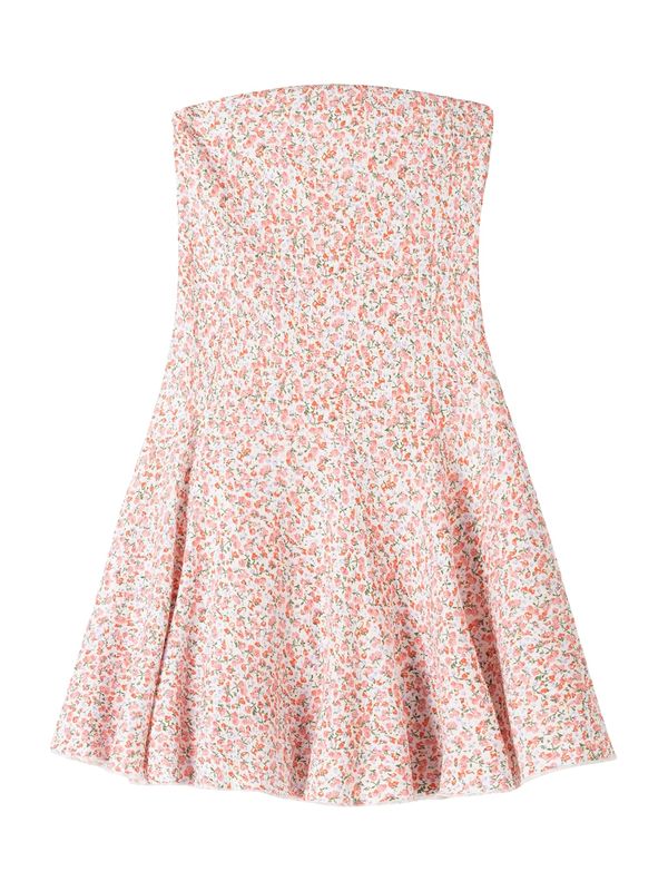 Bershka Bershka Ljetna haljina  maslinasta / lila / roza / bijela