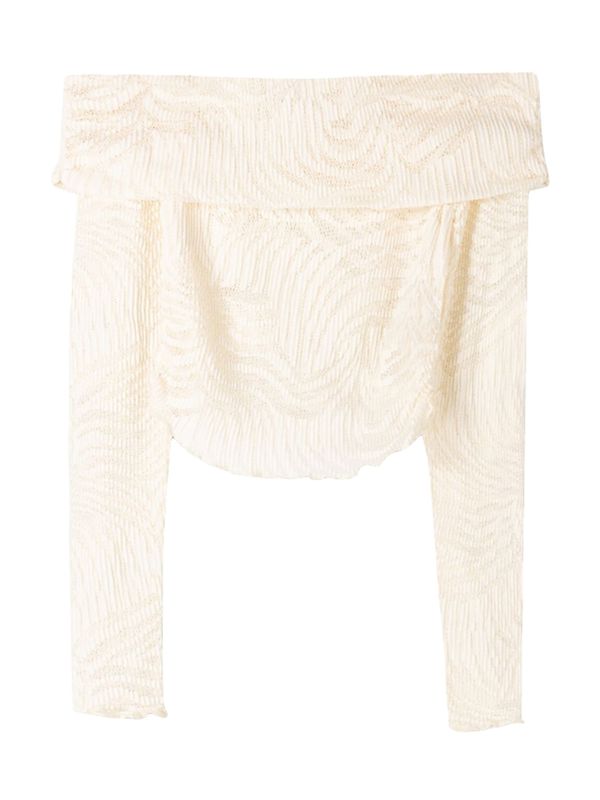 Bershka Bershka Majica  ecru/prljavo bijela