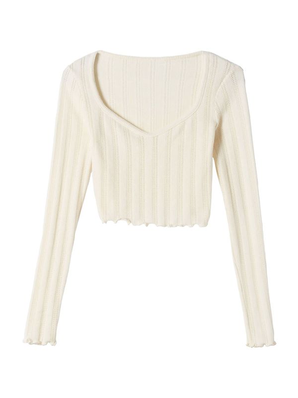 Bershka Bershka Majica  pastelno žuta