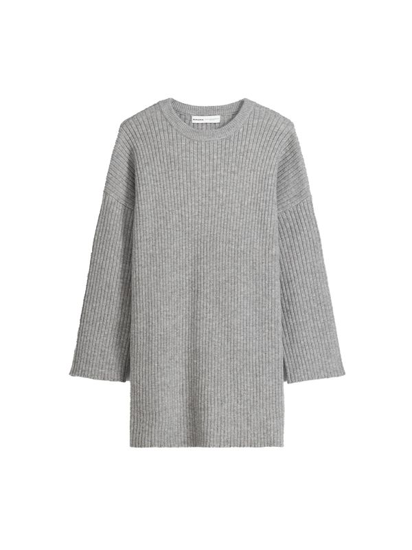 Bershka Bershka Pletena haljina  siva