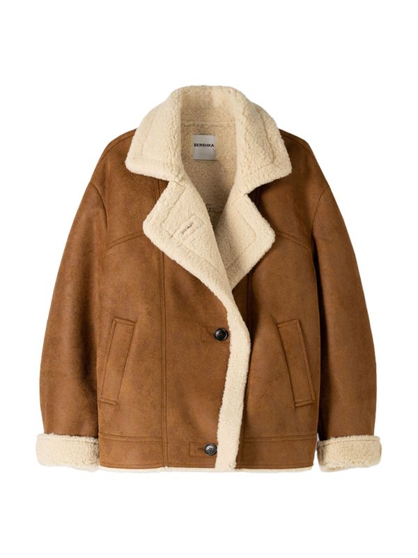 Bershka Bershka Prijelazna jakna  boja pijeska / karamela