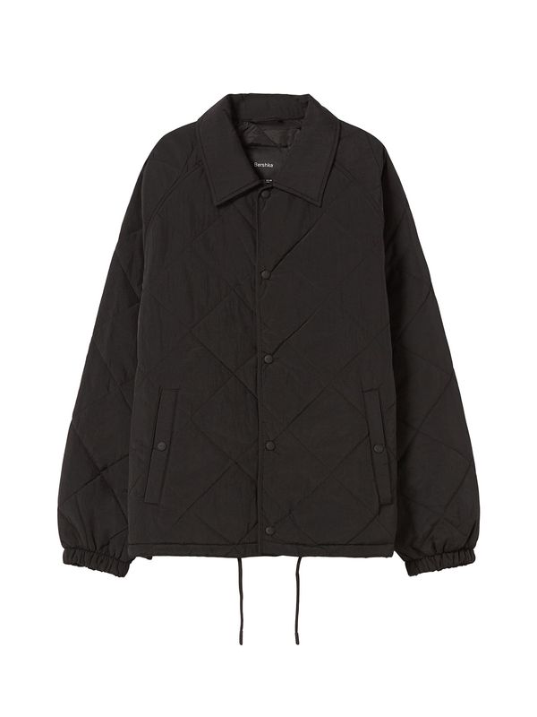 Bershka Bershka Prijelazna jakna  crna