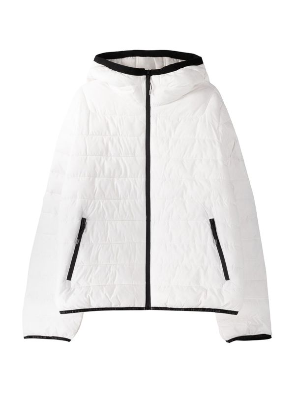 Bershka Bershka Prijelazna jakna  crna / bijela