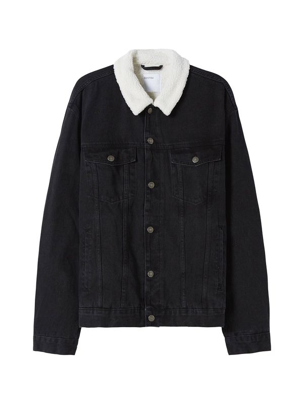 Bershka Bershka Prijelazna jakna  crna