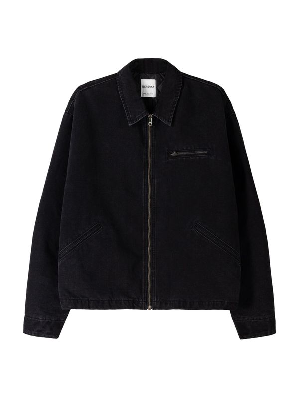Bershka Bershka Prijelazna jakna  crna