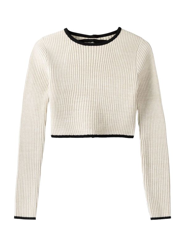 Bershka Bershka Pulover  pijesak / crna