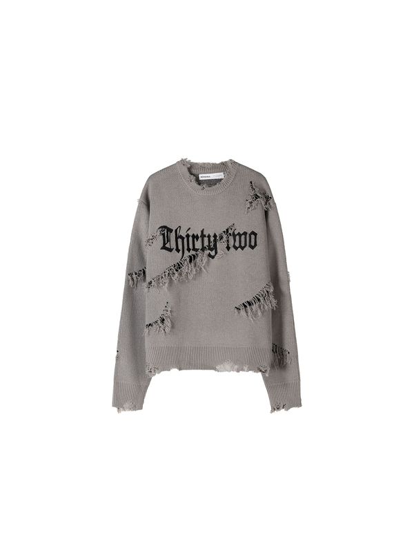 Bershka Bershka Pulover  siva / crna