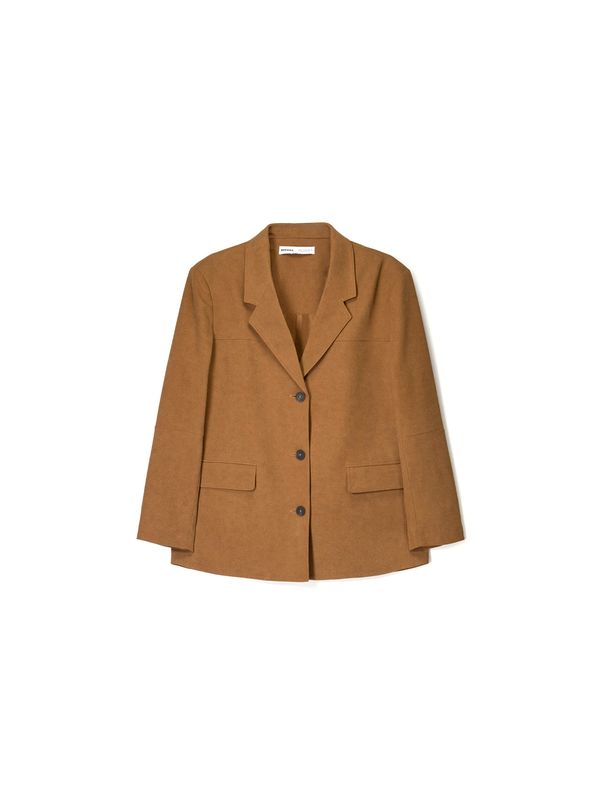 Bershka Bershka Sako  boja devine dlake (camel)