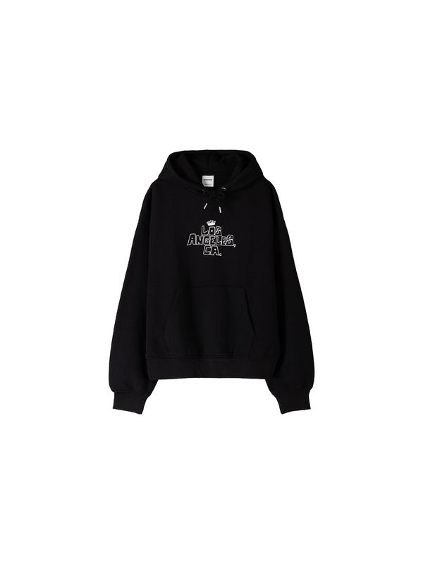 Bershka Bershka Sweater majica  crna / bijela