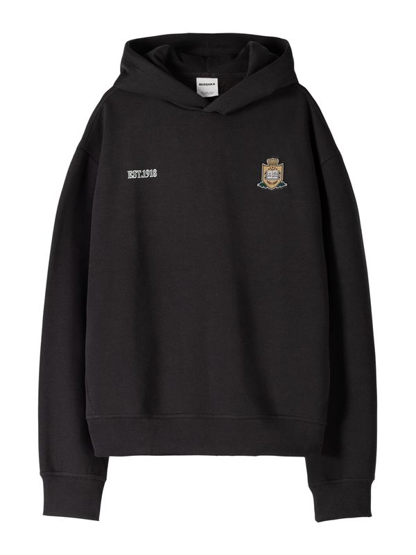 Bershka Bershka Sweater majica  med / antracit siva / tamno zelena / bijela