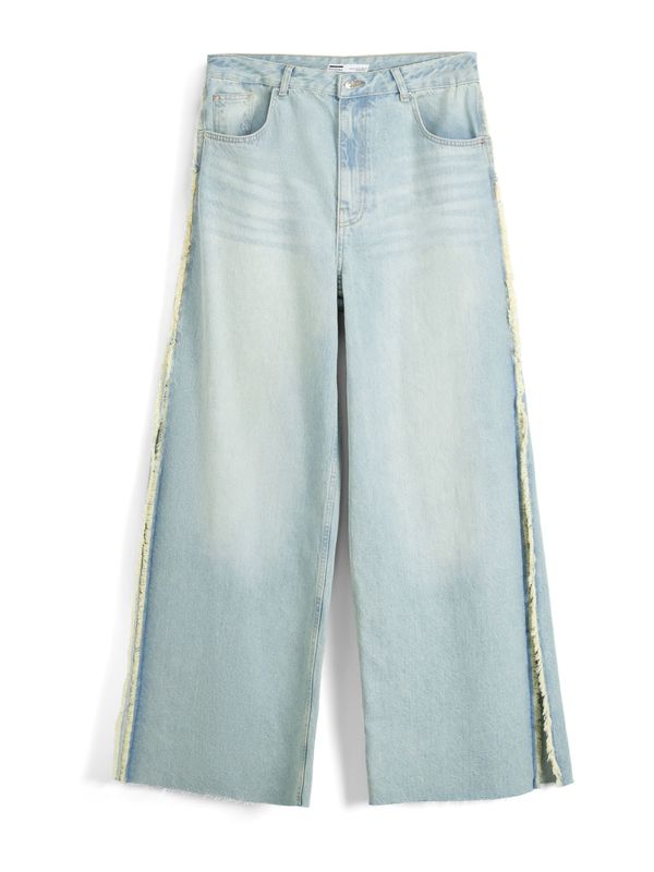 Bershka Bershka Traperice  plavi traper / limeta