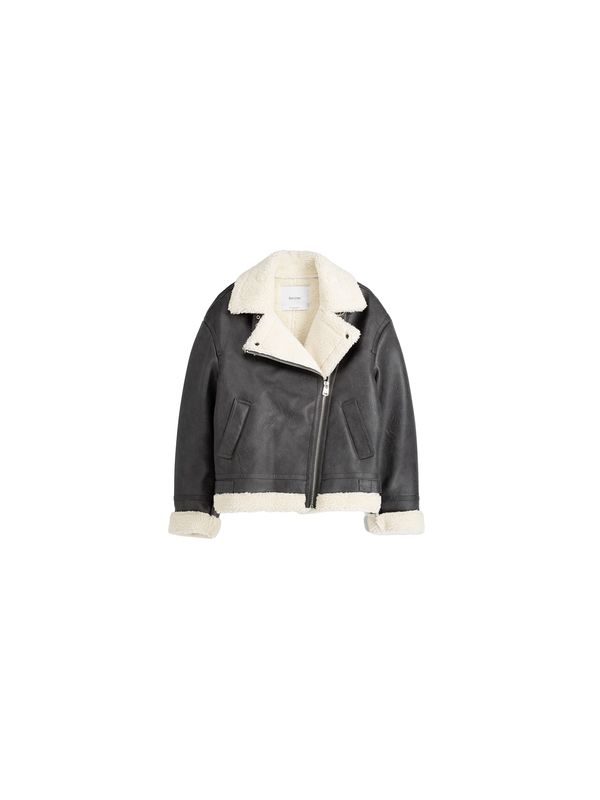 Bershka Bershka Zimska jakna  antracit siva