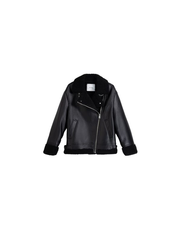 Bershka Bershka Zimska jakna  crna