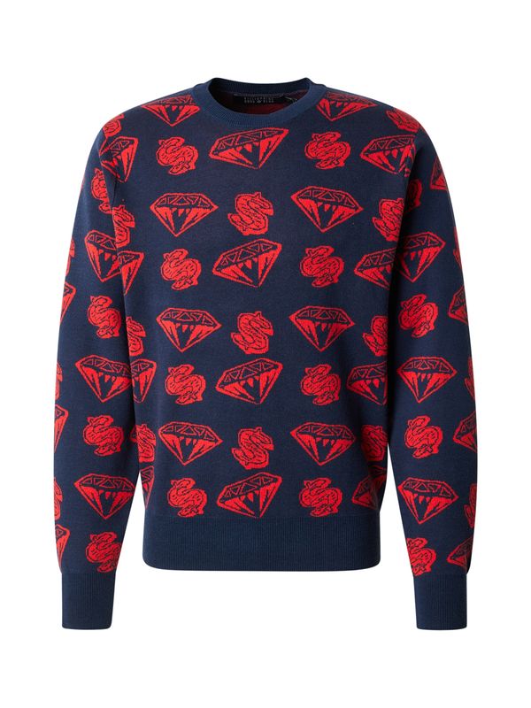 Billionaire Boys Club Billionaire Boys Club Pulover  morsko plava / crvena
