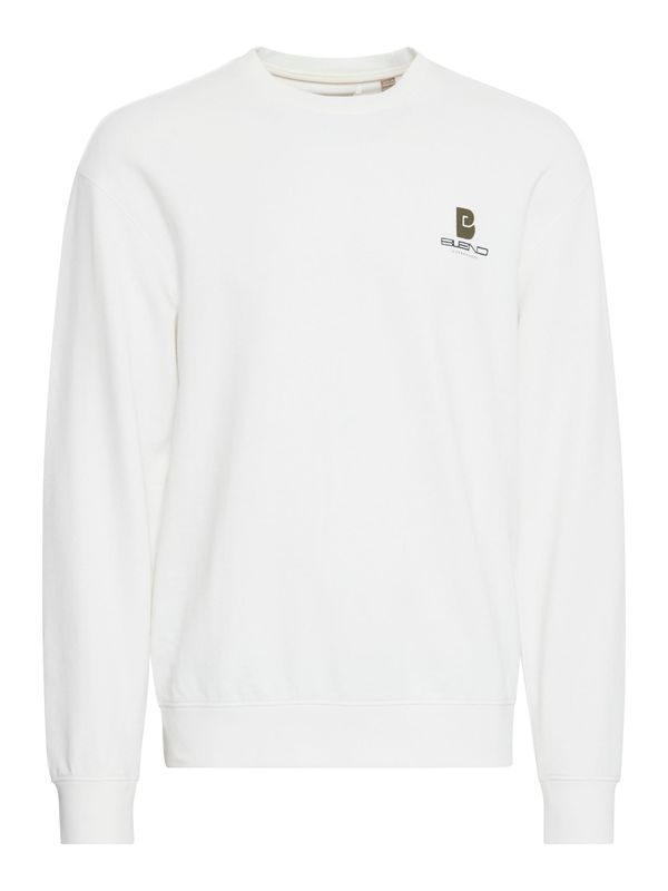 BLEND BLEND Sweater majica 'Brody'  maslinasta / crna / bijela