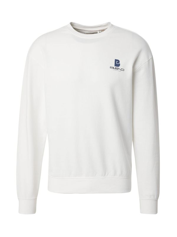 BLEND BLEND Sweater majica 'BRODY'  plava / crna / bijela