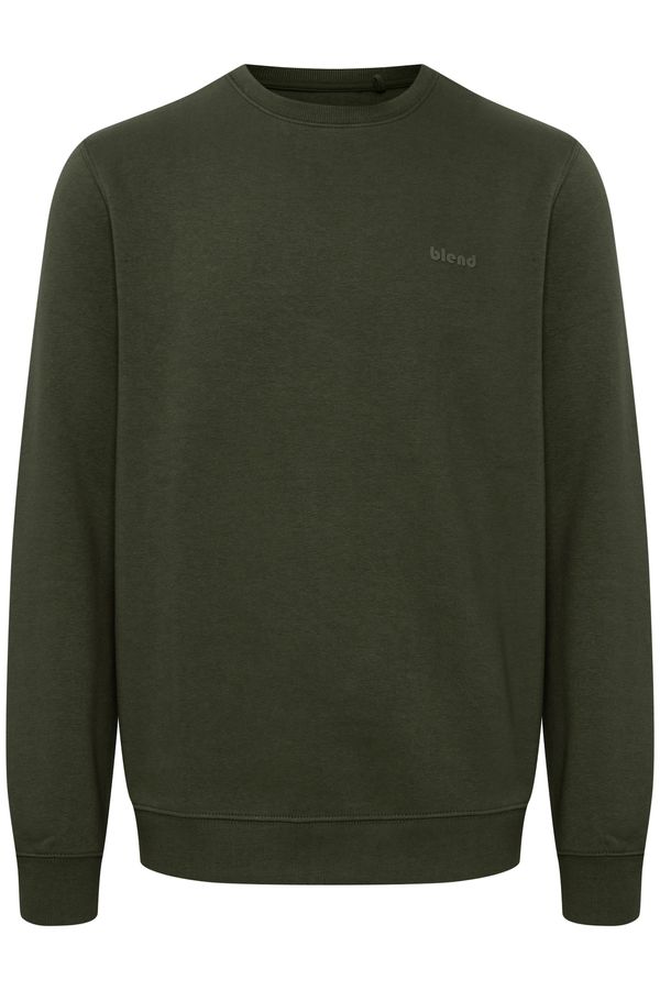 BLEND BLEND Sweater majica 'Downton'  tamno zelena