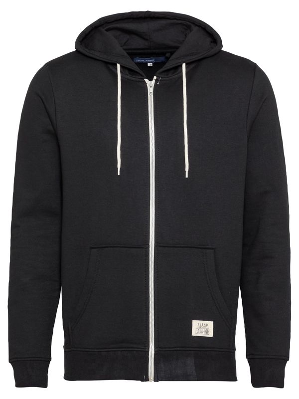BLEND BLEND Sweater majica 'Noah'  crna / bijela