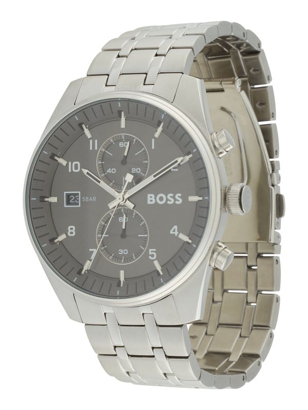 BOSS Black BOSS Black Analogni sat 'SKYTRAVELLER'  tamo siva / srebro