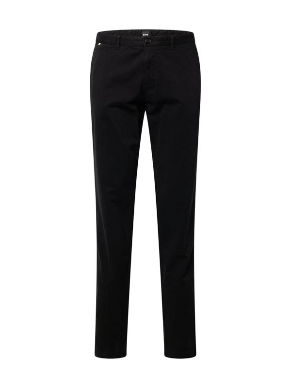 BOSS Black BOSS Black Chino hlače 'Crigan3-D'  tamno bež / crna / bijela