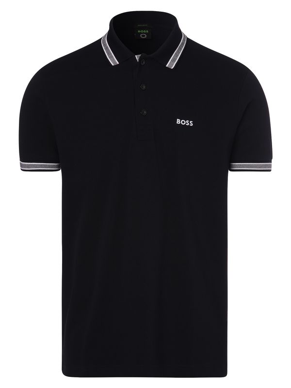 BOSS Black BOSS Black Majica 'Paddy'  noćno plava / bijela