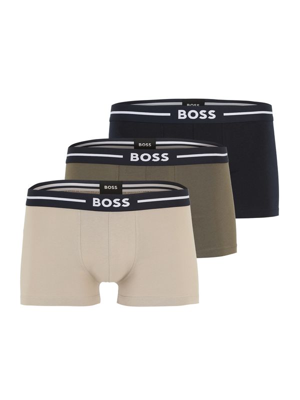 BOSS BOSS Bokserice  bež / kaki / crna