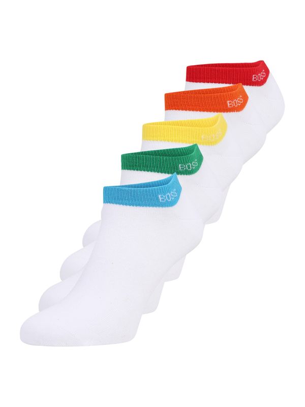 BOSS BOSS Čarape '5P AS Rainbow CC'  svijetloplava / žuta / zelena / narančasta / crvena / bijela