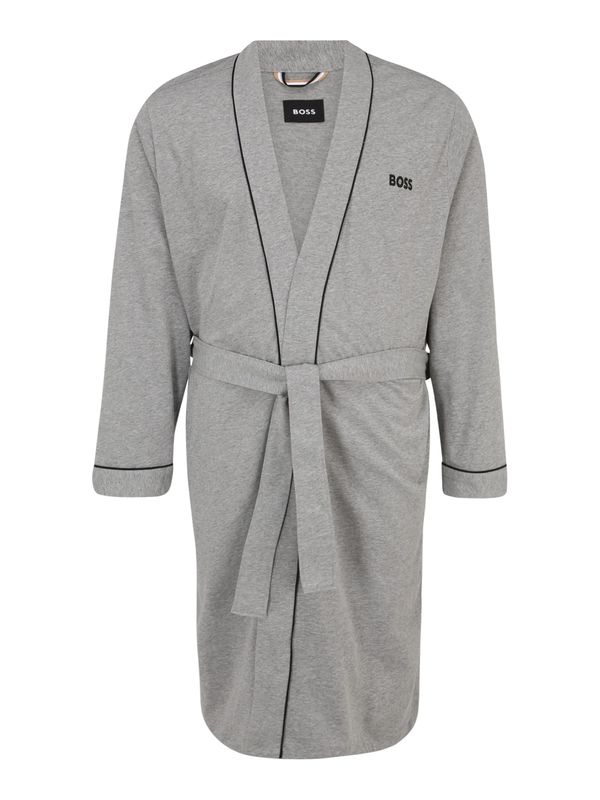 BOSS BOSS Dugi kupaći ogrtač 'Kimono'  siva / crna