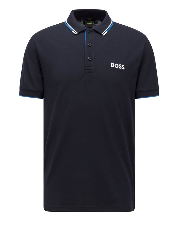 BOSS Green BOSS Green Majica 'Paddy Pro'  plava / noćno plava / bijela