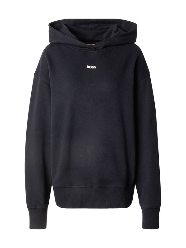 BOSS BOSS Sweater majica 'Etea'  crna / bijela