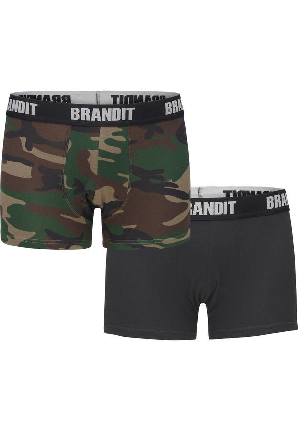 Brandit Brandit Bokserice  smeđa / zelena / kaki / crna / bijela