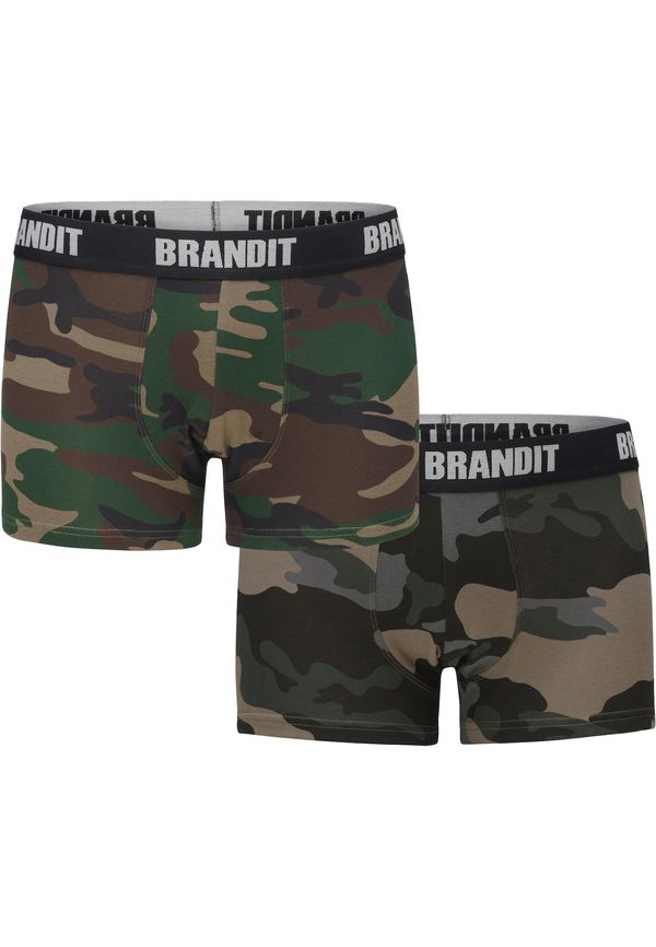 Brandit Brandit Bokserice  svijetlosmeđa / siva / tamno zelena / crna