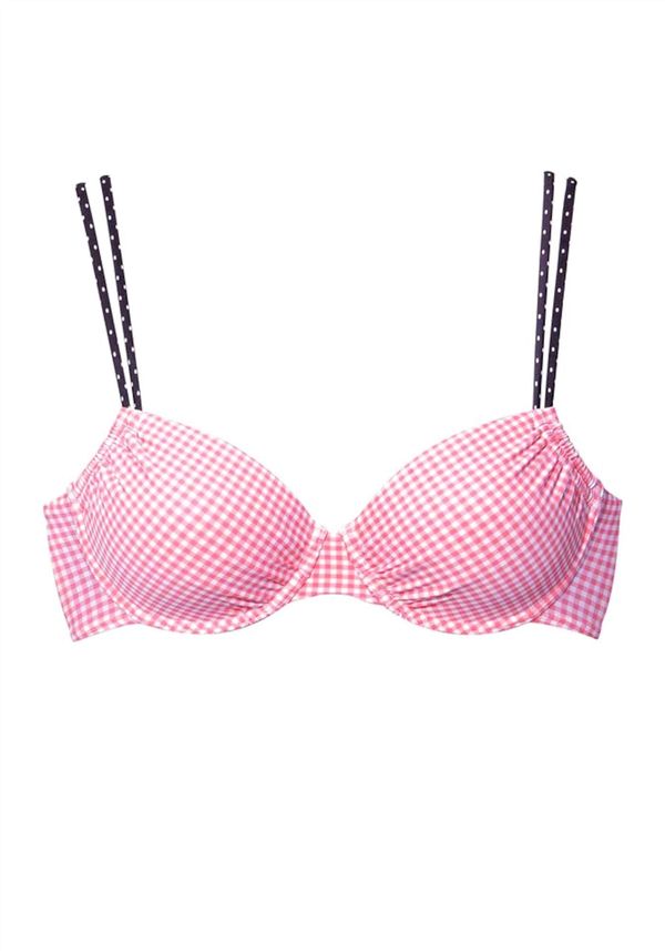 BUFFALO BUFFALO Bikini gornji dio 'Florida'  roza / crna / bijela