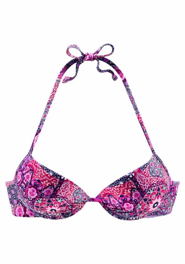 BUFFALO BUFFALO Bikini gornji dio 'Happy'  patlidžan / roza