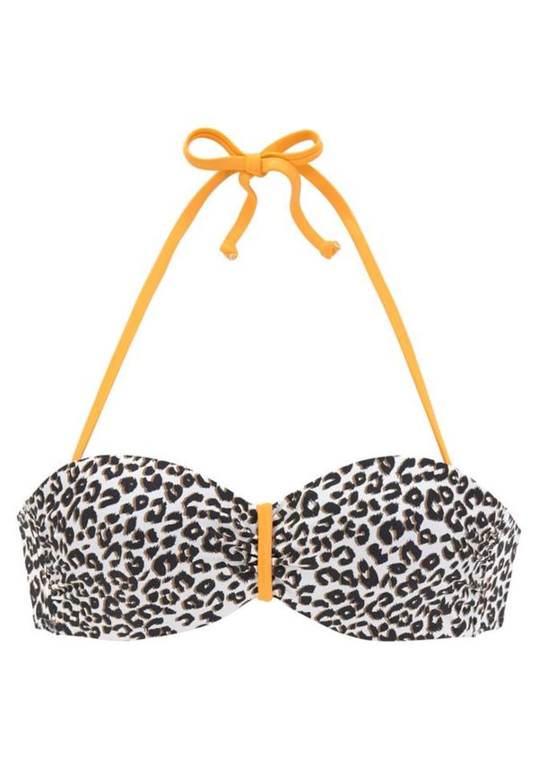 BUFFALO BUFFALO Bikini gornji dio 'Kitty'  bež / smeđa / žuta