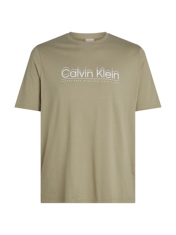Calvin Klein Big & Tall Calvin Klein Big & Tall Majica  brokat / bijela